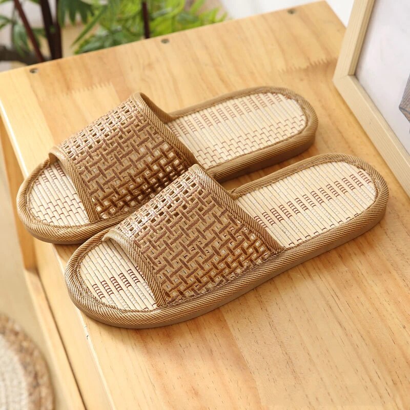 Maverick | Woven Open Toe Indoor Mens Slides