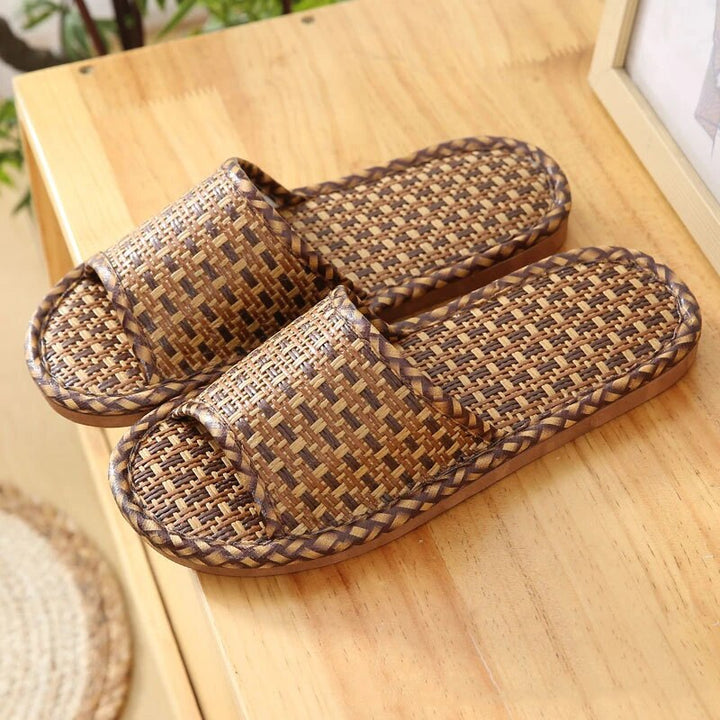 Maverick | Woven Open Toe Indoor Mens Slides