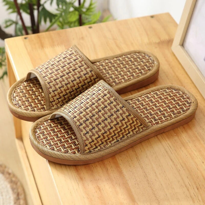 Maverick | Woven Open Toe Indoor Mens Slides