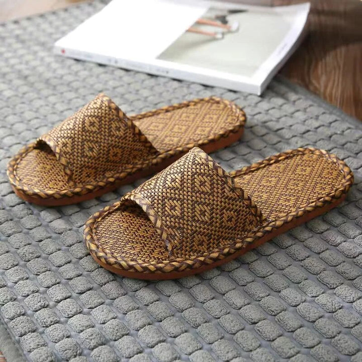 Maverick | Woven Open Toe Indoor Mens Slides