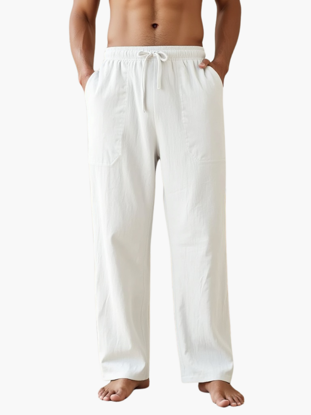 Max | Elegant Relaxed Linen Pants with Drawstring Waist