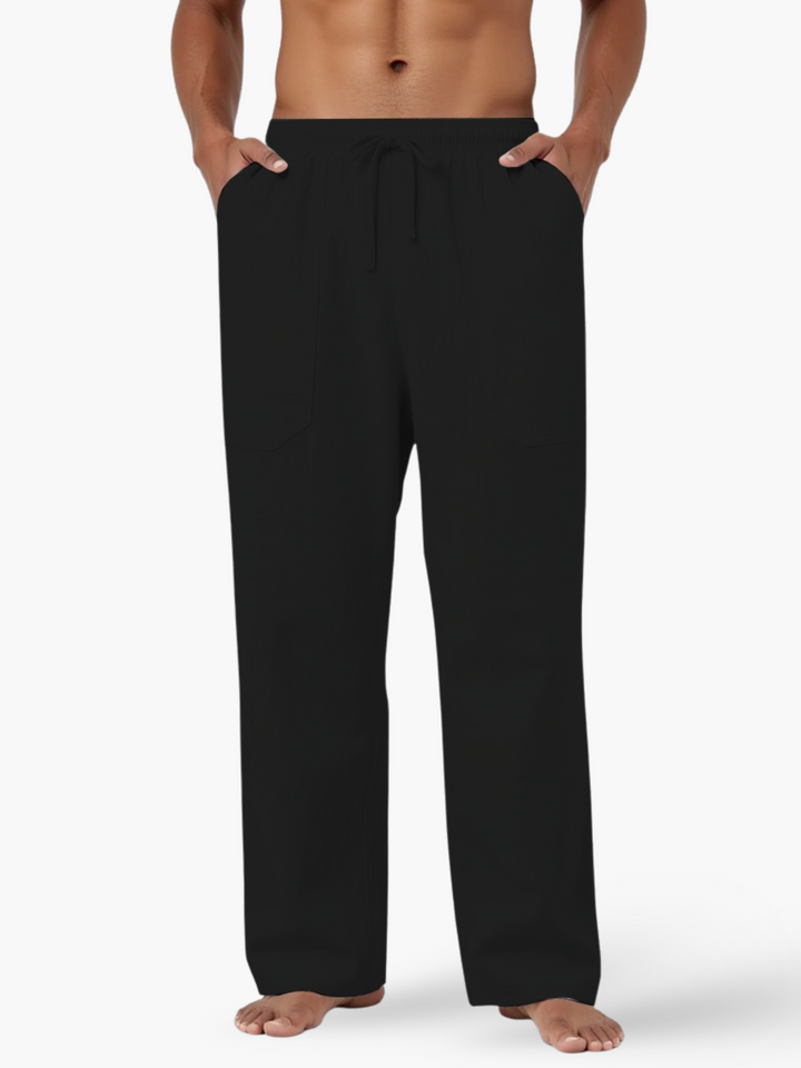 Max | Elegant Relaxed Linen Pants with Drawstring Waist