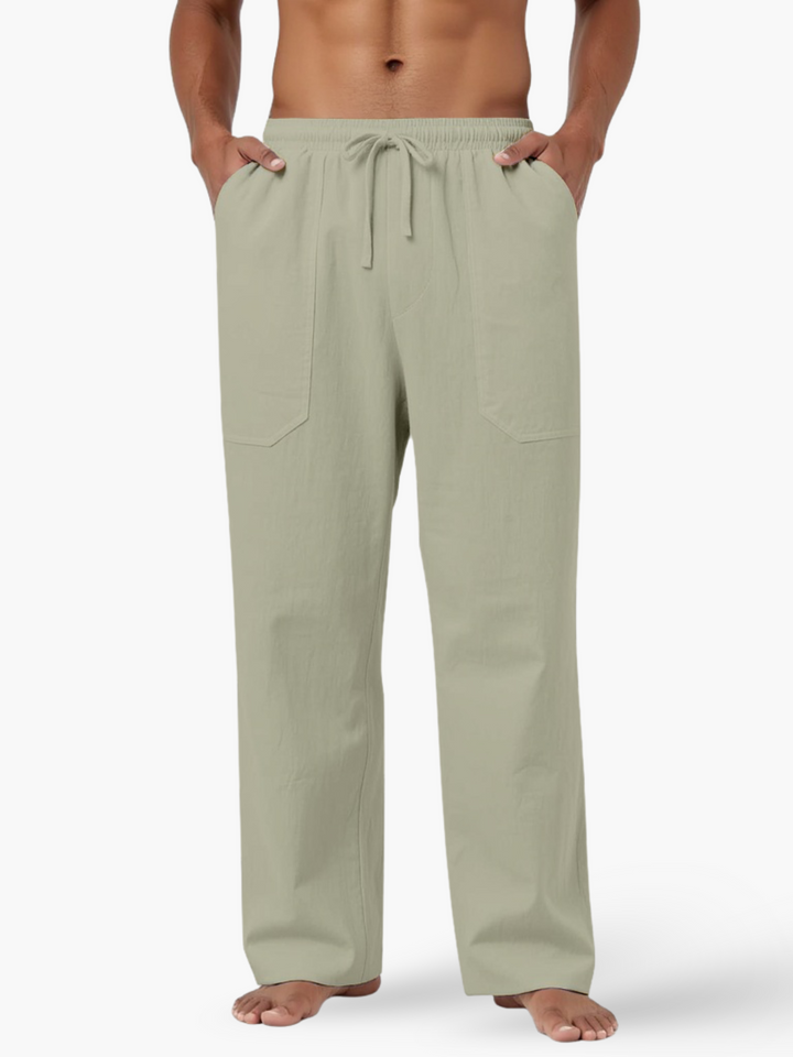 Max | Elegant Relaxed Linen Pants with Drawstring Waist