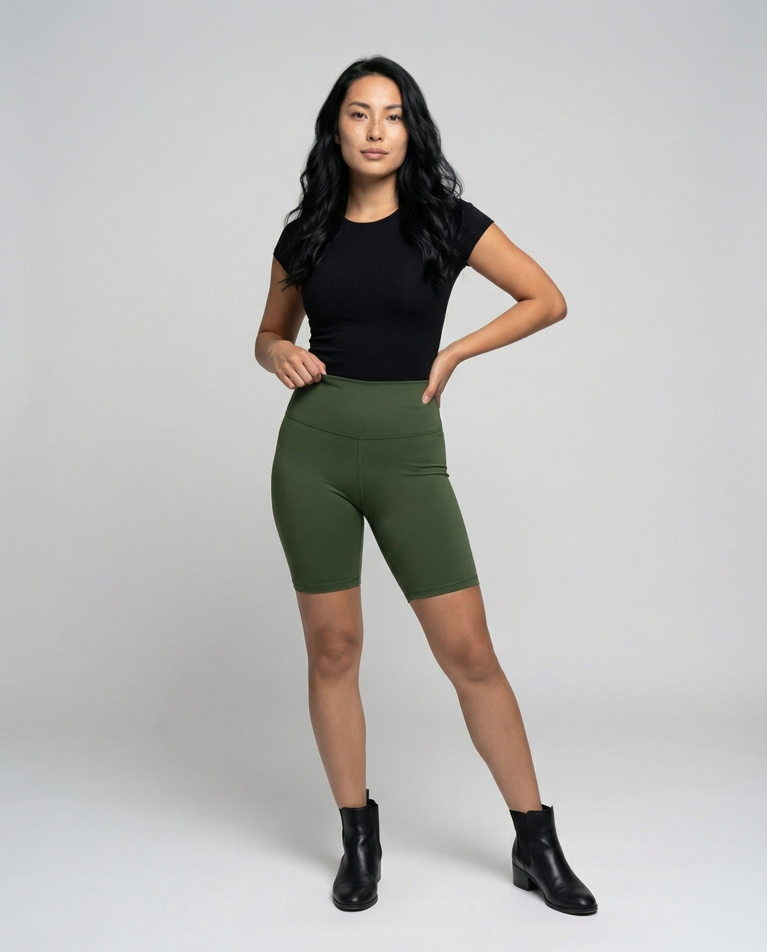Maya | Chic High Waisted Shaping Bike Shorts