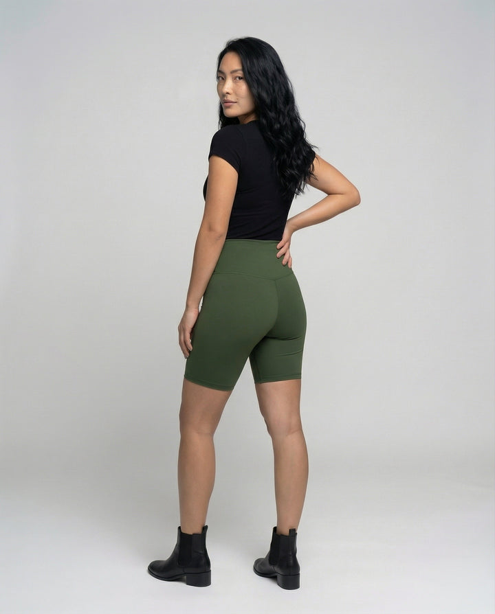 Maya | Chic High Waisted Shaping Bike Shorts