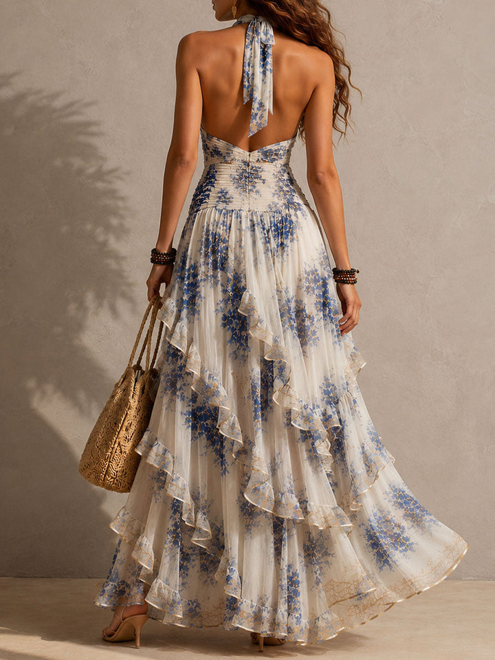 Mia | Floral Tiered Ruffle Maxi Summer Dresses