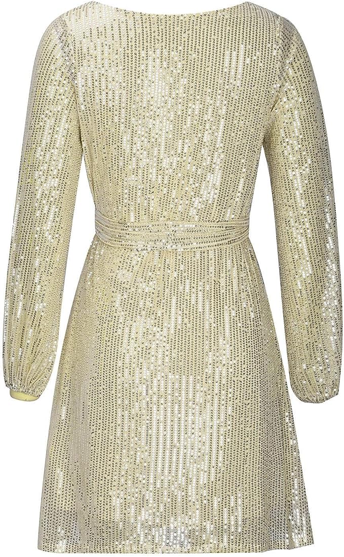 Mila | Relaxed Sequin Off-Shoulder Christmas Party Dress