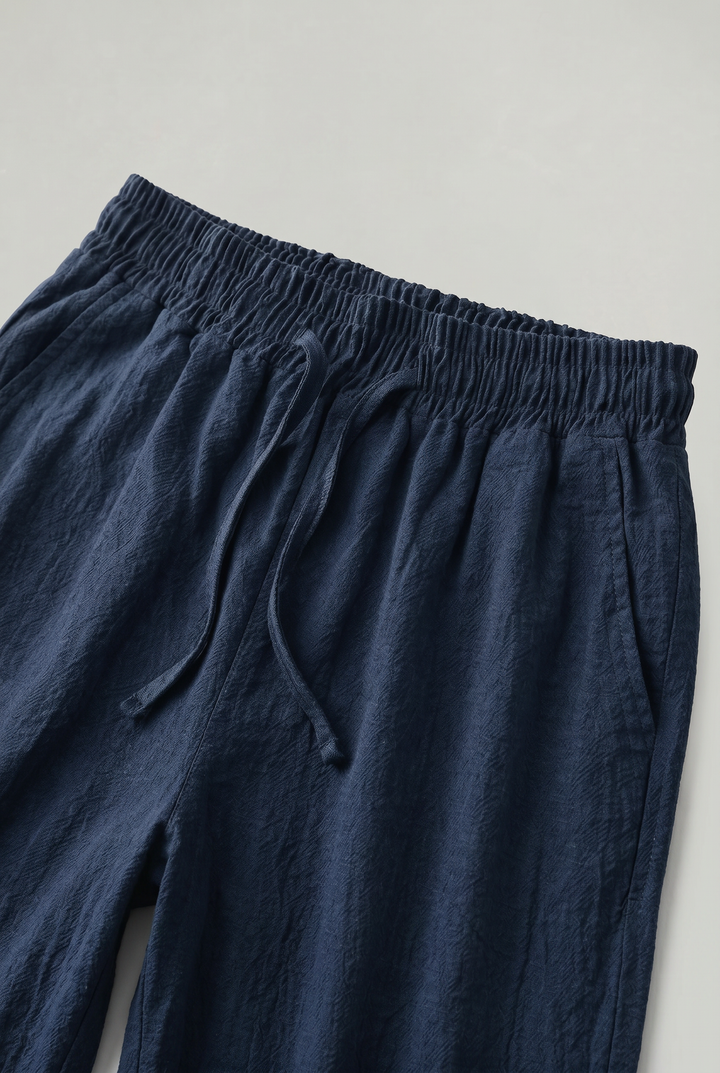 Miles | Effortless Linen Shorts with Elastic Drawstring Waist