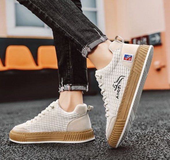 Miles | Refined Textured Low-Top Orthopedic Shoes