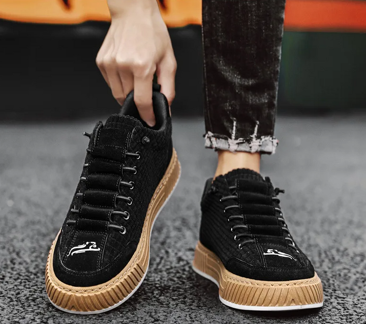 Miles | Refined Textured Low-Top Orthopedic Shoes