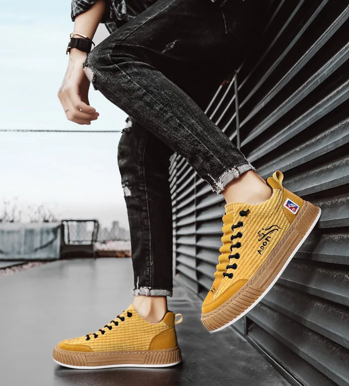 Miles | Refined Textured Low-Top Orthopedic Shoes