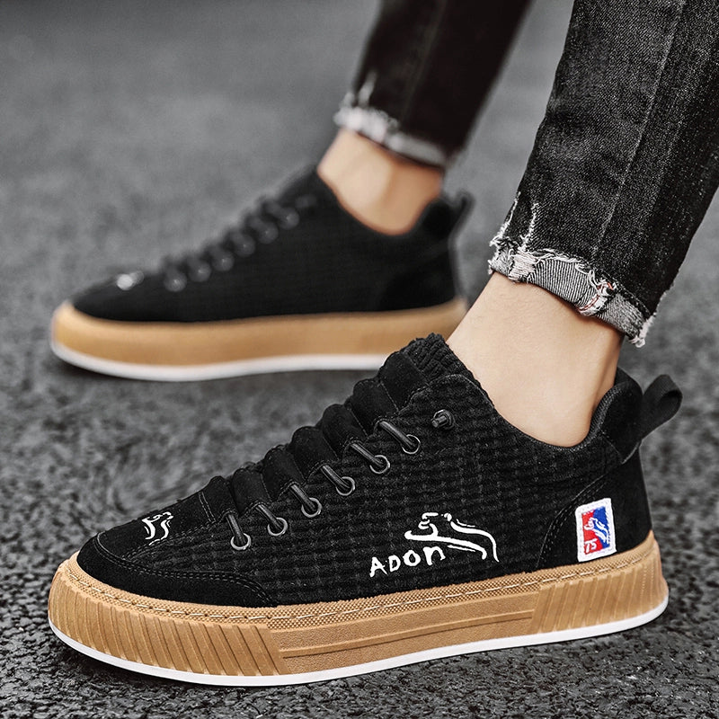 Miles | Refined Textured Low-Top Orthopedic Shoes