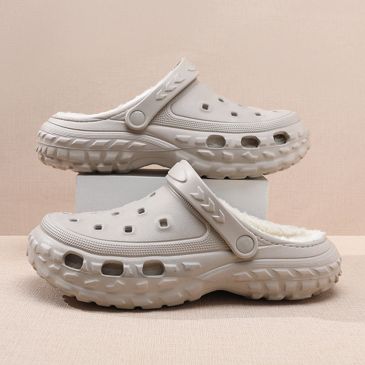 Millie | Cosy Plush-Lined Chunky Platform Clogs
