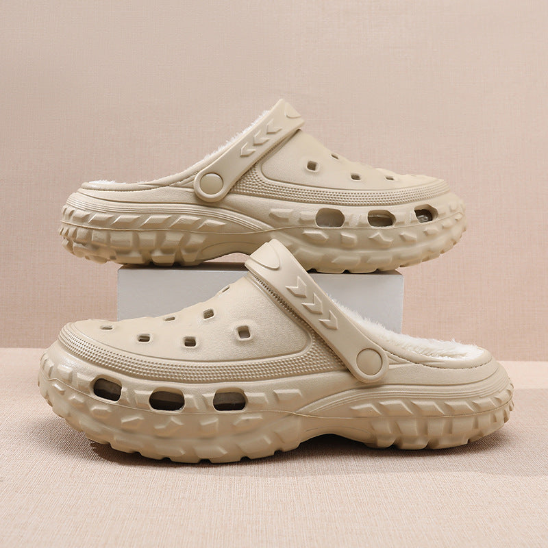Millie | Cosy Plush-Lined Chunky Platform Clogs