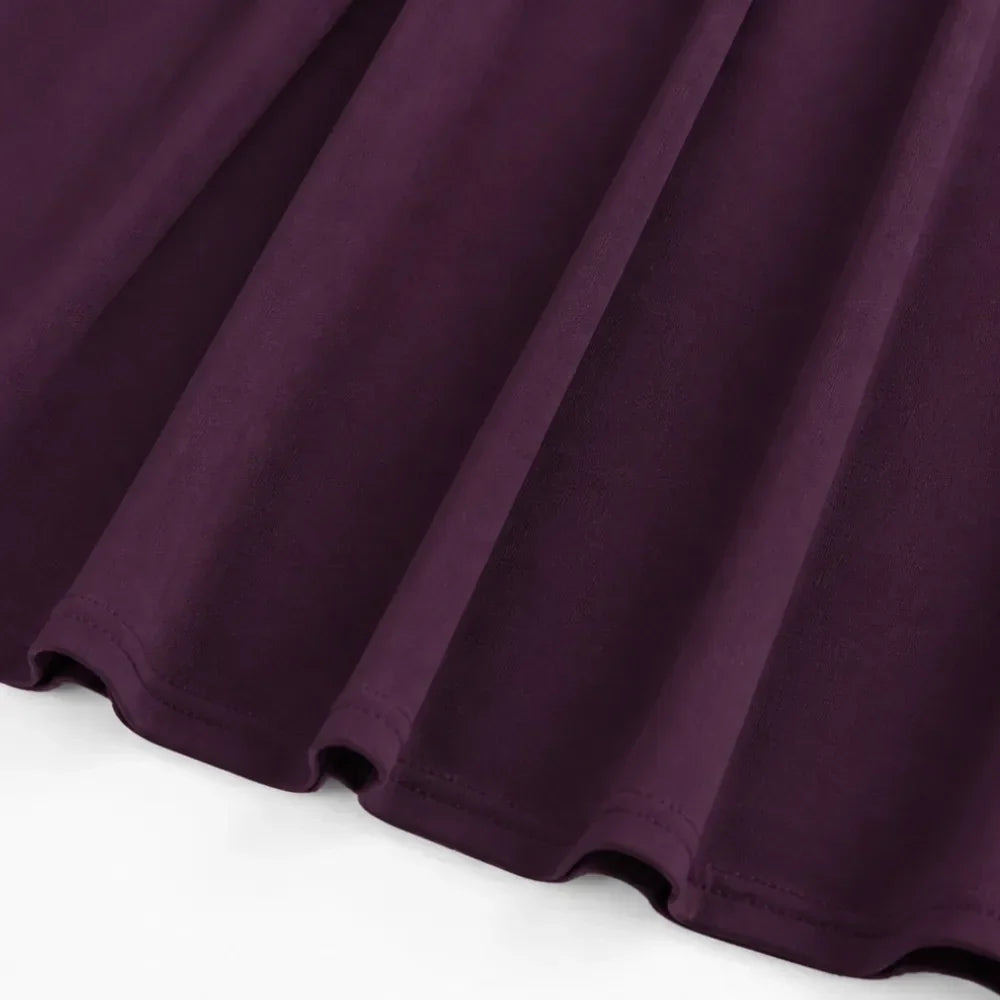 Millie | Refined Square Neck A-Line Midi Dress