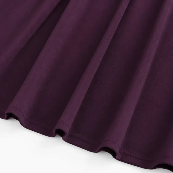 Millie | Refined Square Neck A-Line Midi Dress