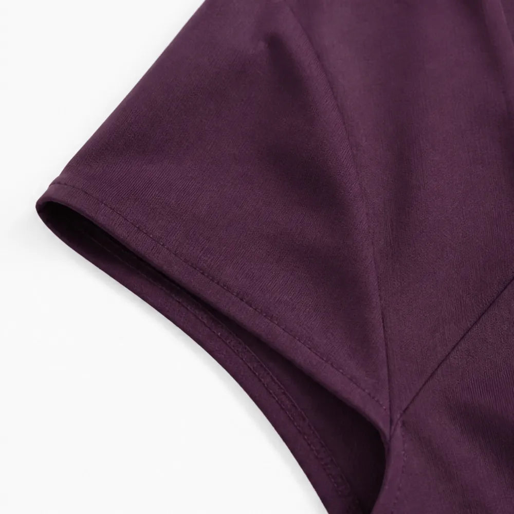 Millie | Refined Square Neck A-Line Midi Dress