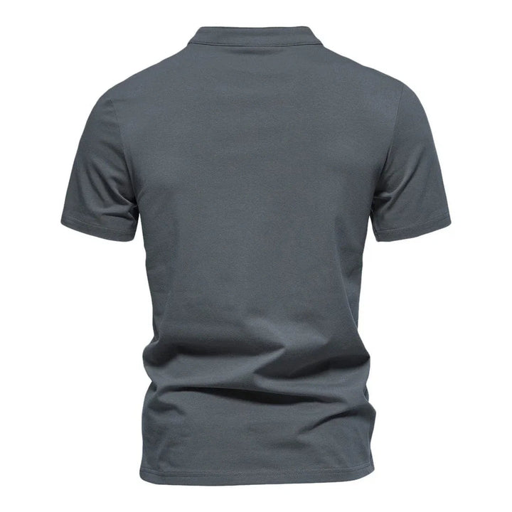 Muhammad | Effortless Split V-Neck Mens T Shirt