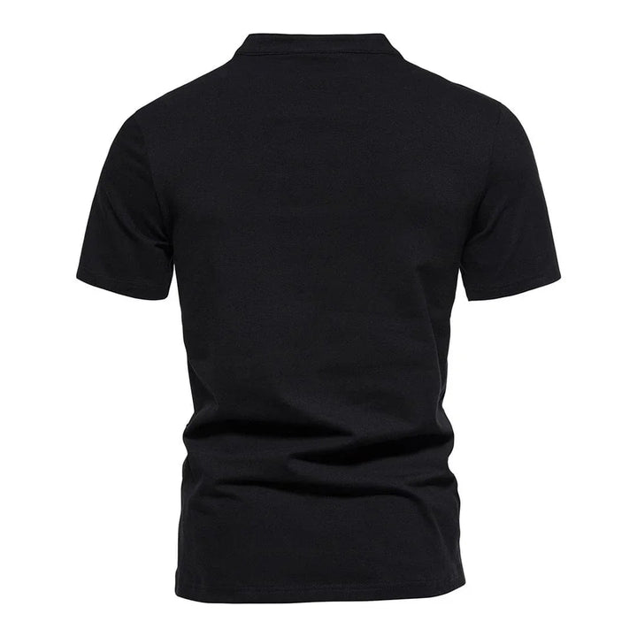 Muhammad | Effortless Split V-Neck Mens T Shirt