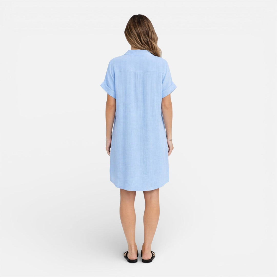 Nora | Graceful Relaxed Linen Dress with Pockets