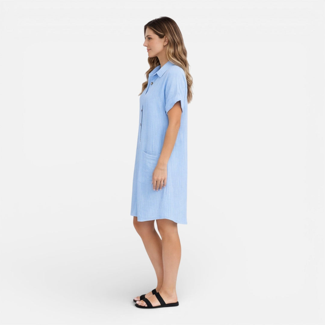 Nora | Graceful Relaxed Linen Dress with Pockets