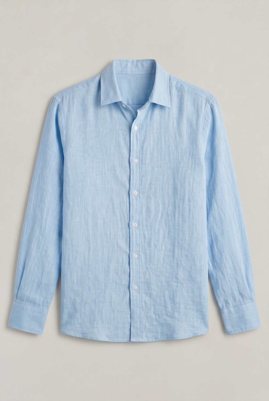 Parker | Effortless Textured Long Sleeve Linen Shirt