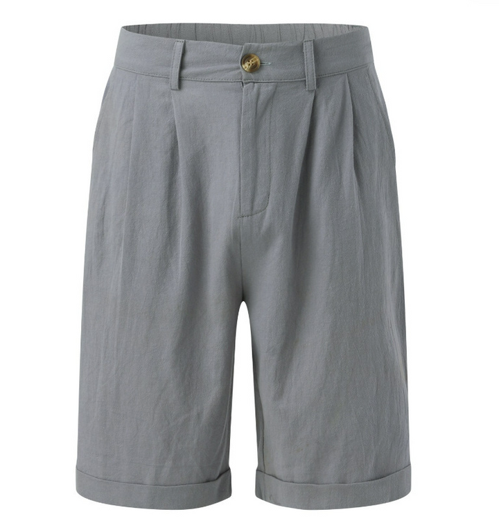 Parker | Refined Tailored Pleated Linen Shorts