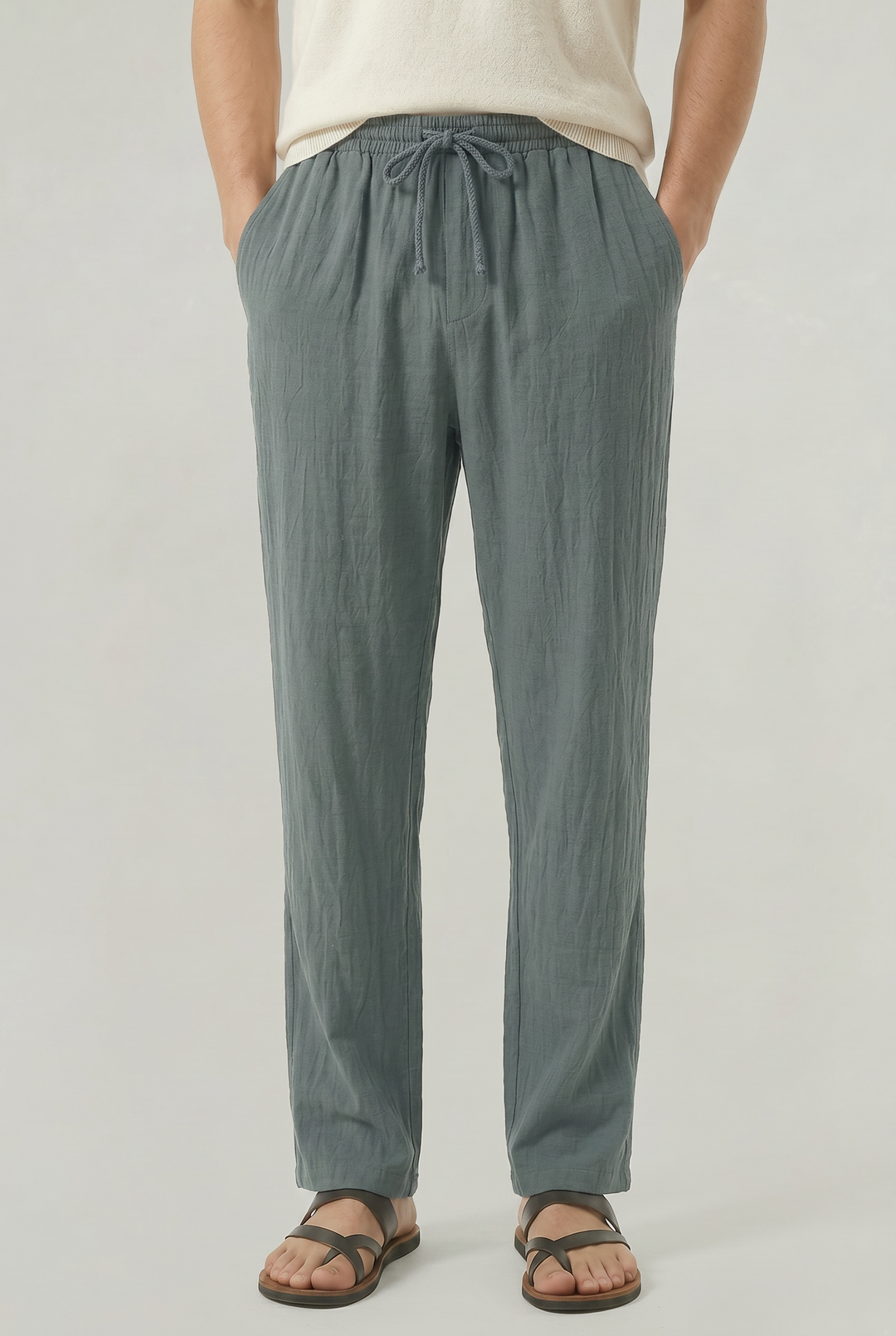 Patrick | Polished Relaxed Straight Leg Linen Pants