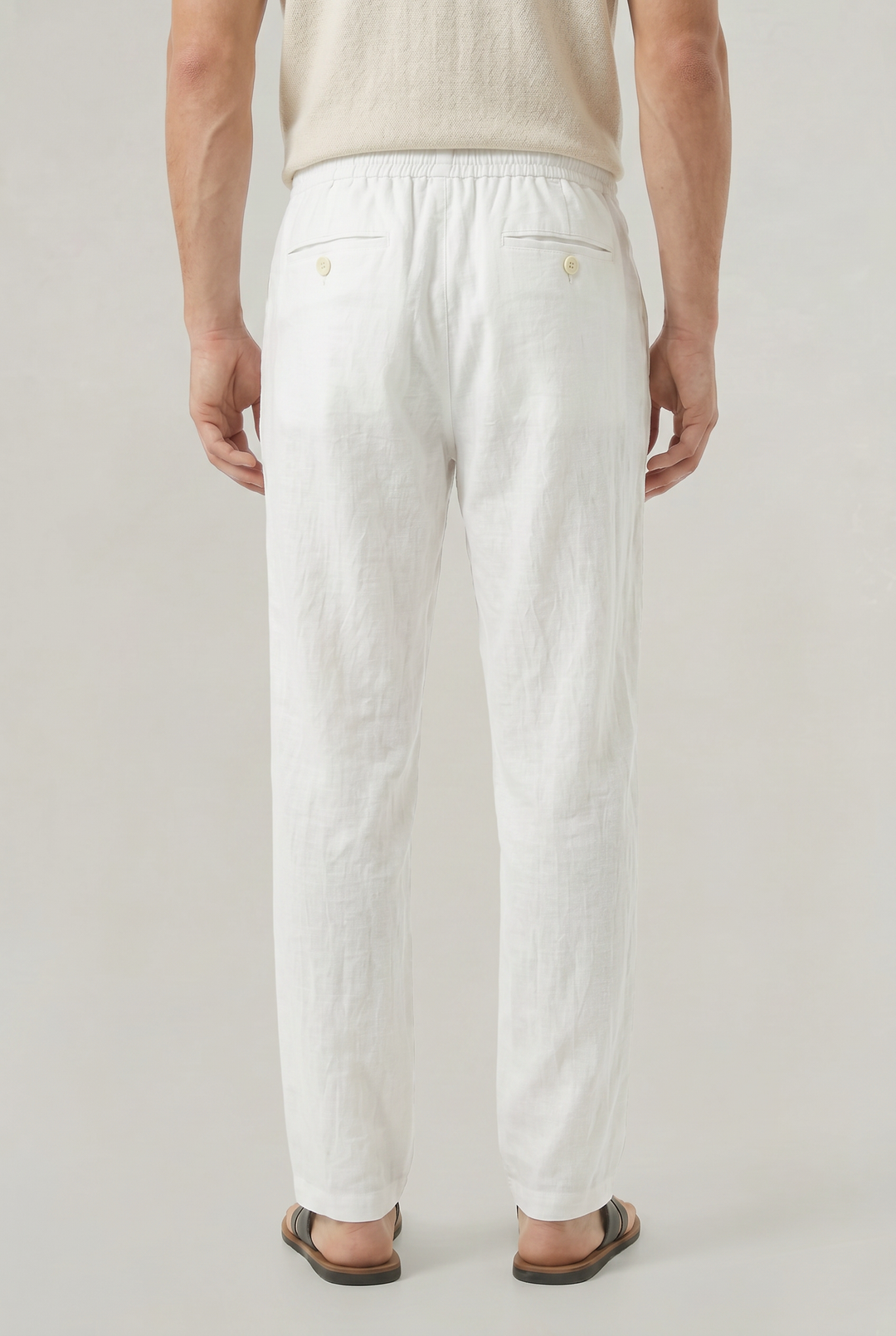 Patrick | Polished Relaxed Straight Leg Linen Pants