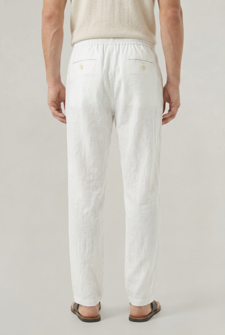 Patrick | Polished Relaxed Straight Leg Linen Pants