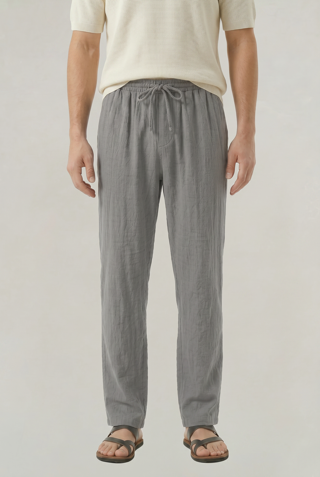 Patrick | Polished Relaxed Straight Leg Linen Pants
