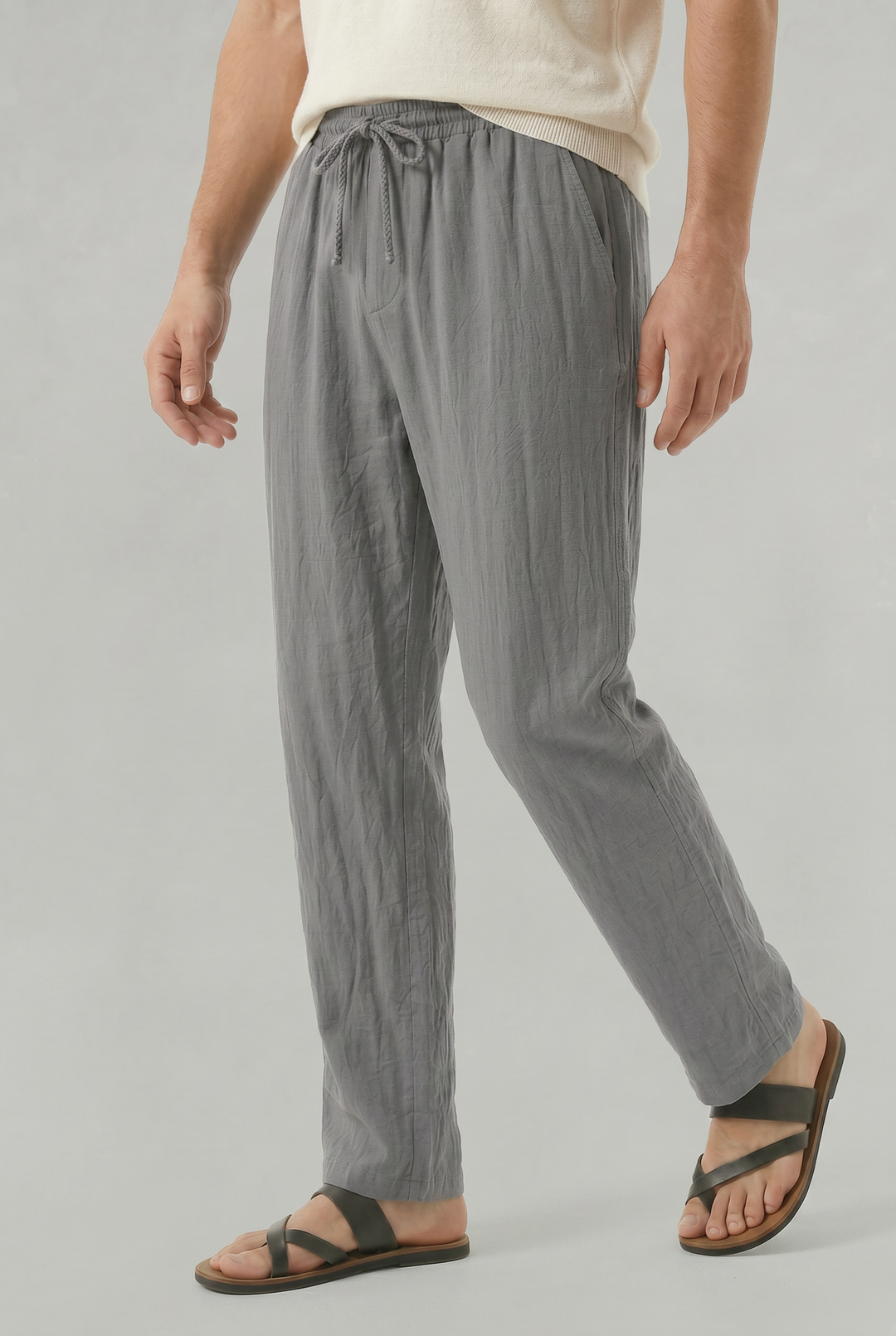 Patrick | Polished Relaxed Straight Leg Linen Pants