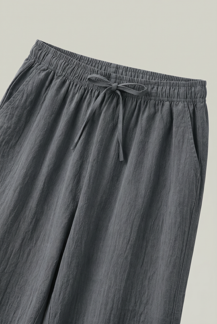 Patrick | Polished Relaxed Straight Leg Linen Pants