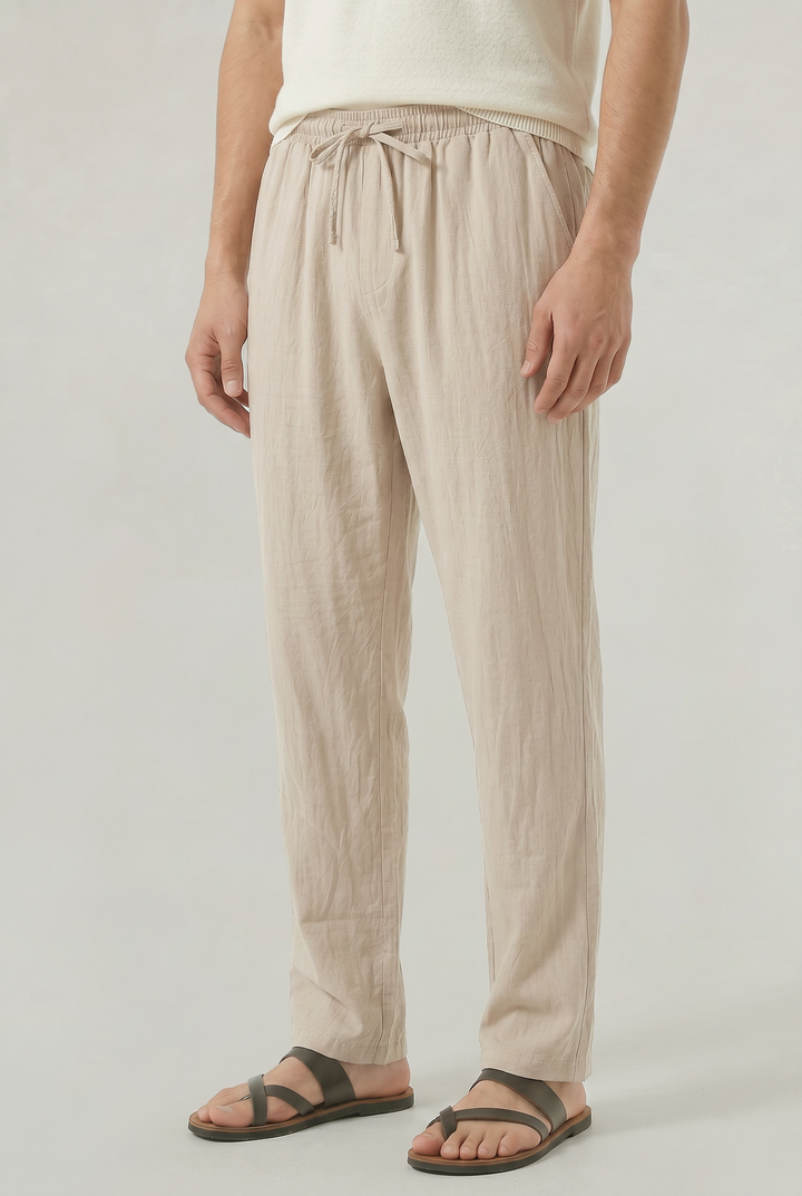 Patrick | Polished Relaxed Straight Leg Linen Pants