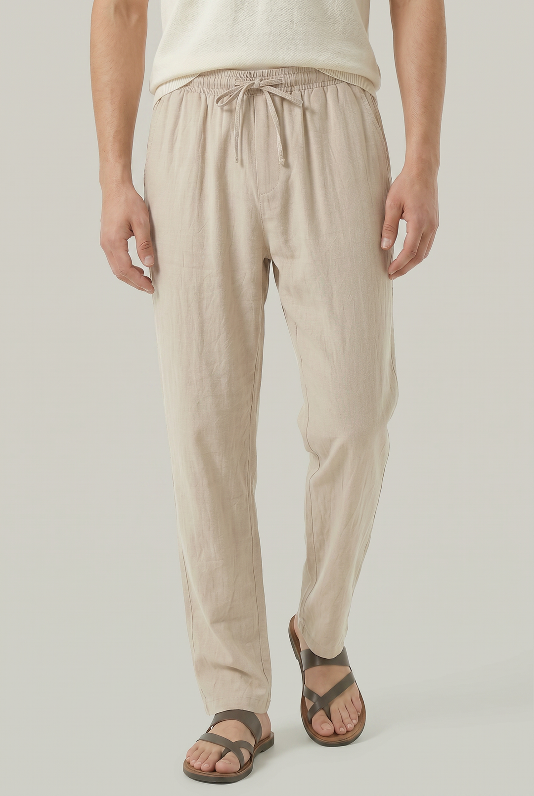 Patrick | Polished Relaxed Straight Leg Linen Pants