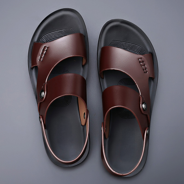 Penelope | Classic Open Toe Slingback Flat Sandals