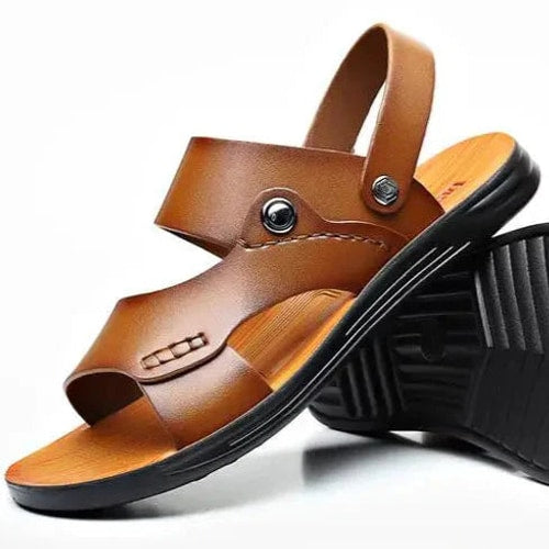 Penelope | Classic Open Toe Slingback Flat Sandals