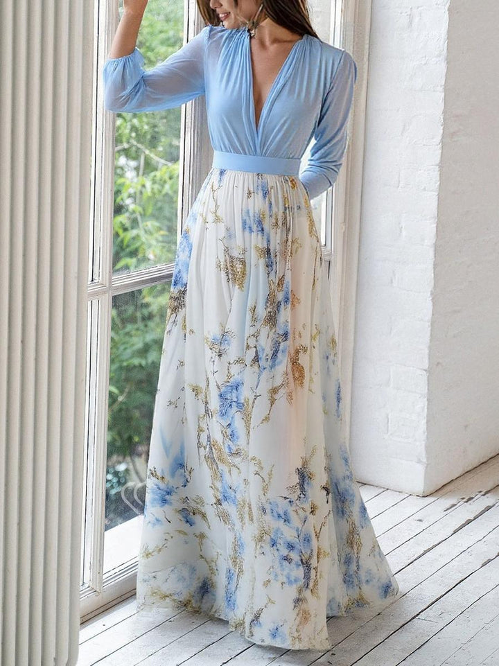 Penelope | Timeless Floral Print Races Dresses Maxi Gown