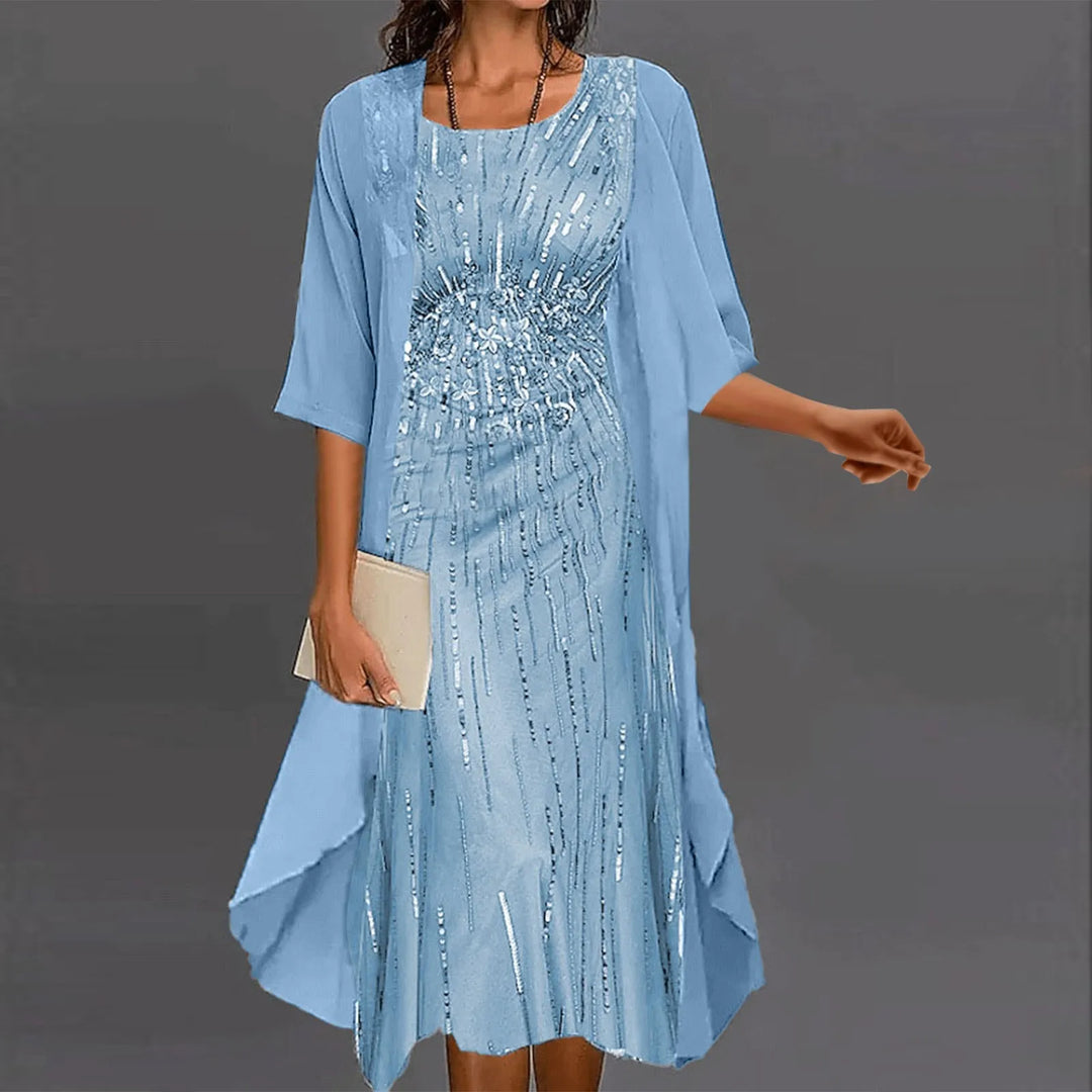 Piper | Sequin Midi Wedding Guest Party Dress