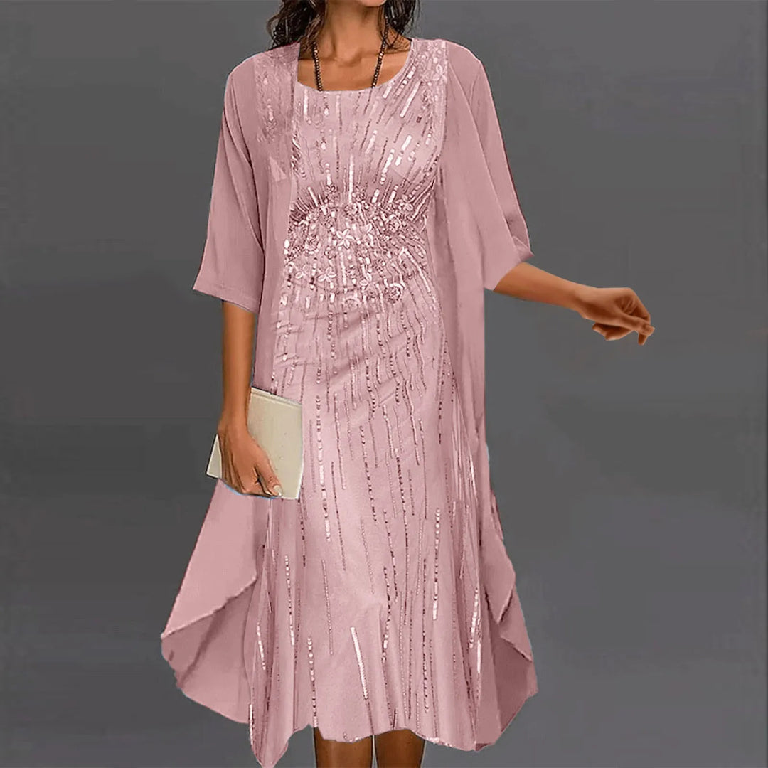 Piper | Sequin Midi Wedding Guest Party Dress