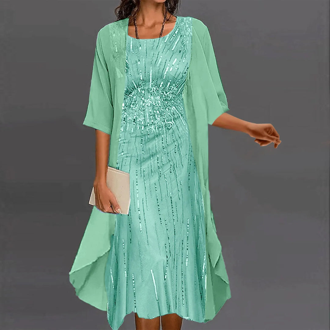 Piper | Sequin Midi Wedding Guest Party Dress