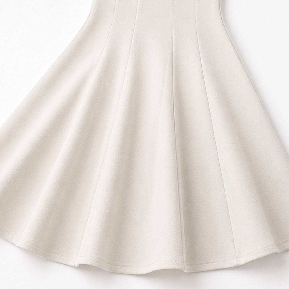 Piper | Sophisticated Square Neck A-Line Midi Dress