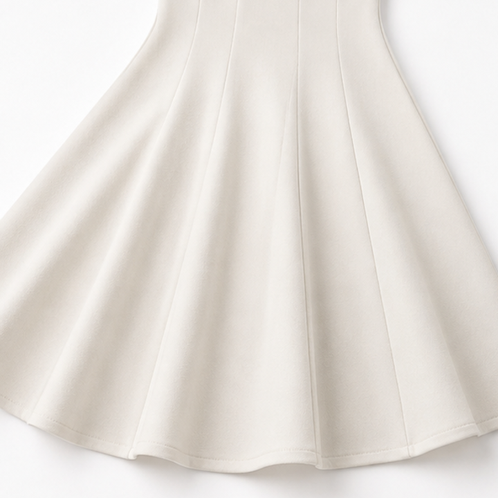 Piper | Sophisticated Square Neck A-Line Midi Dress
