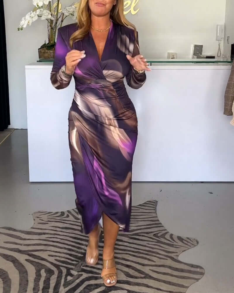 Pippa | Classic Wrap Front Midi Cocktail Dress