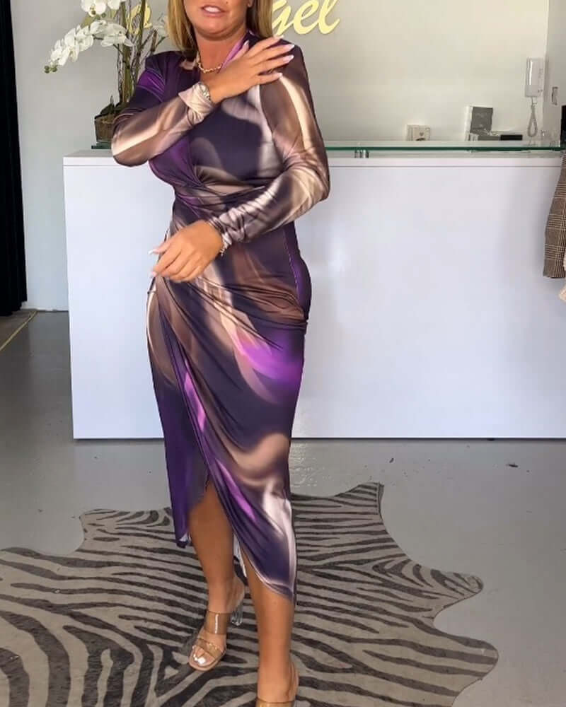Pippa | Classic Wrap Front Midi Cocktail Dress