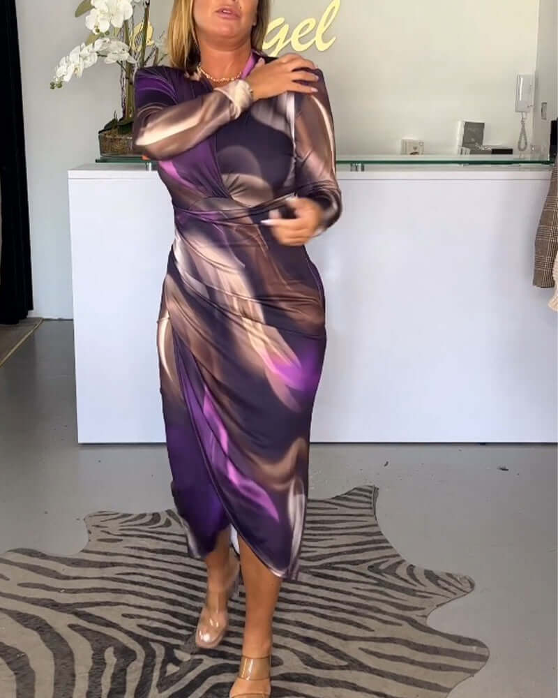 Pippa | Classic Wrap Front Midi Cocktail Dress