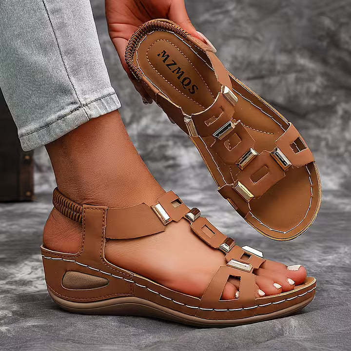 Poppy | Graceful Platform Sandals with Ankle Strap Detail