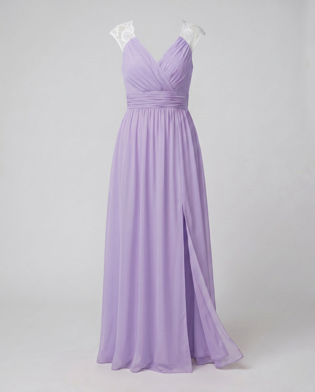 Poppy | Relaxed V-Neck Wrap Formal Dress with Side Slit