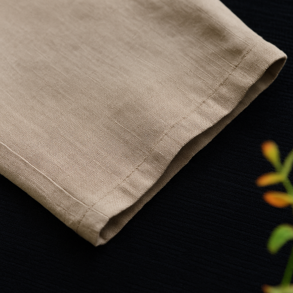 Remi | Classic Drawstring Linen Pants with Tapered Leg