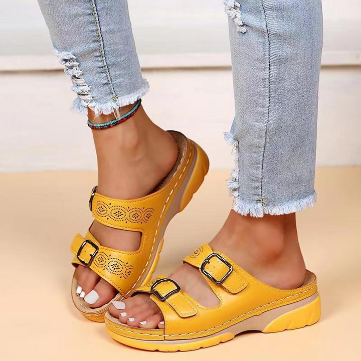 Remi | Graceful Orthopedic Shoes Buckle Wedge Sandals